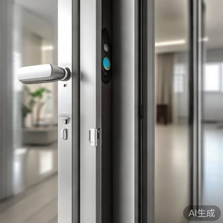 指纹锁安装完成，简单易学