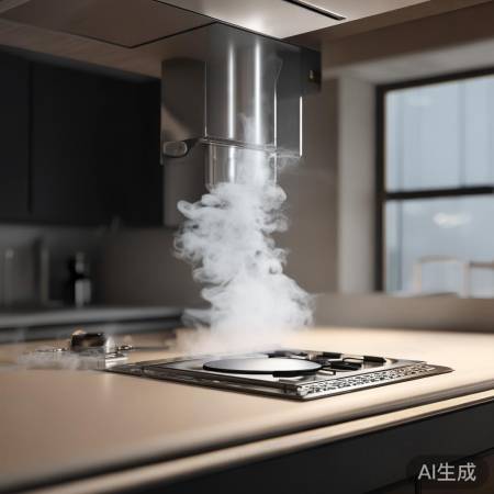 烟管设计：上方适中，收集油烟