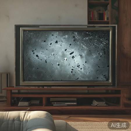 电视老化黑白块，屏幕换新成本高