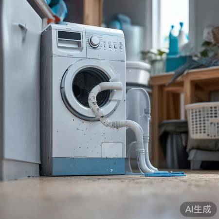 洗衣机后排水松动，需检查连接。