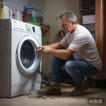 洗衣机排水管松动，检查安装或调