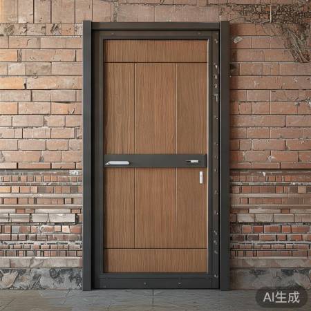 新型钢木防盗门，安全美观耐腐蚀