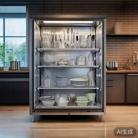 消毒柜清洁，物品先洗净