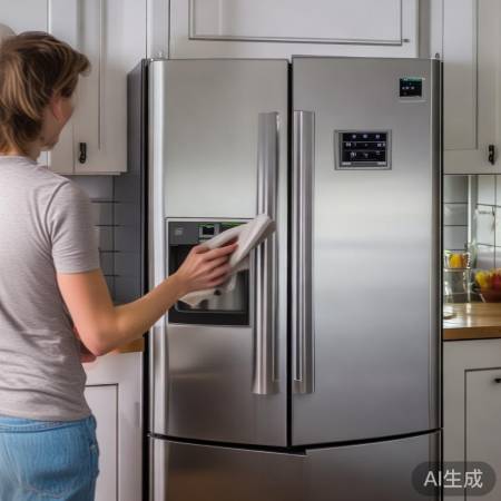 冰箱清洁后，检查温控防霜层。