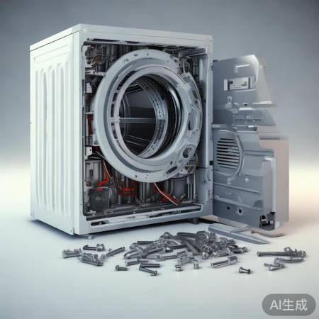 拆卸螺丝，查洗衣机内部