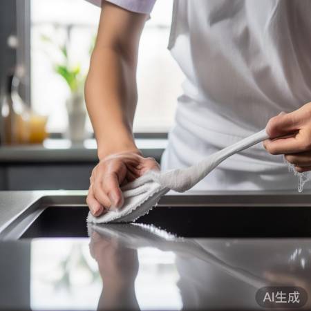 湿布擦拭消毒柜内外壁