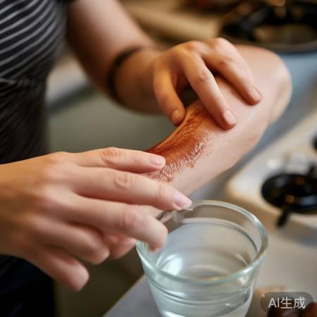 烫伤先别急泡水