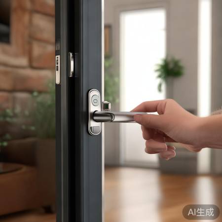 指纹锁便捷快速，轻松一按门开。