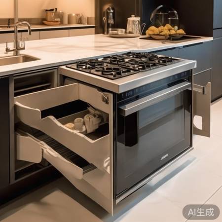 巧妙空间利用，美观实用厨房