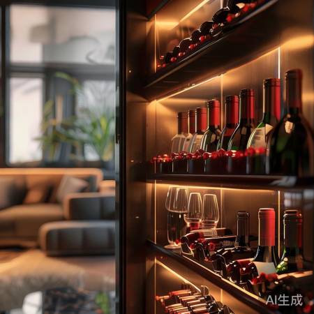 “酒柜红酒氛围照明体验”