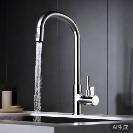 壁挂炉龙头出水适中，不锈钢陶瓷