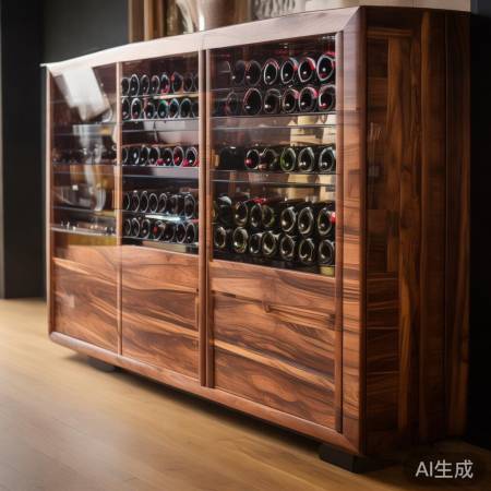 高档实木红酒柜,设计精良