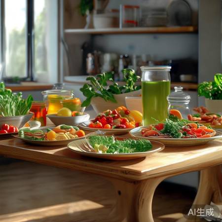 食物摆放，留空间通风。