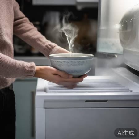 “热水盆融化冰箱冰块法”