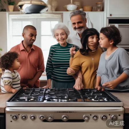 灶台高度因人而异，老人小孩宜低