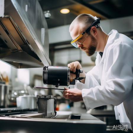 安装电机，拧紧螺丝稳固。