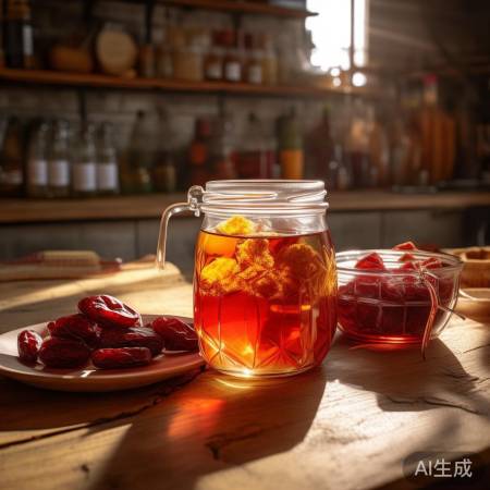 玫瑰醋加蜜枣，营养美味又耐存