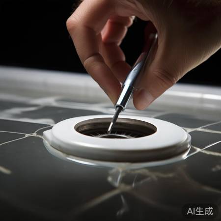 轻撬地漏盖，勿用力过猛