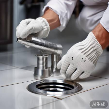 安装地漏过滤网，保持清洁。