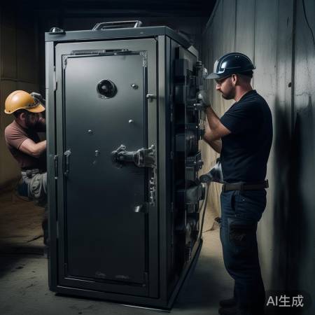 安装保险柜，固墙避线，严遵说明