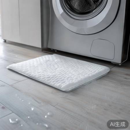 吸水垫助洗衣机除湿，地板干爽无