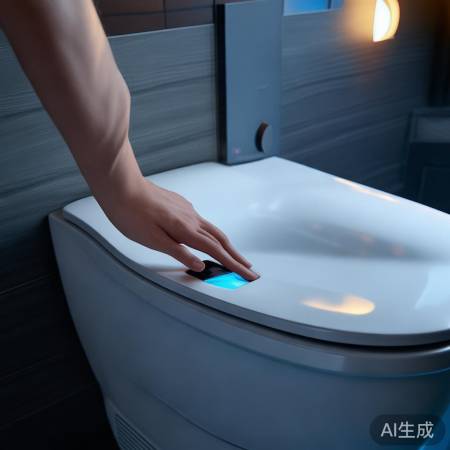 “按侧后开关，智能马桶通电”