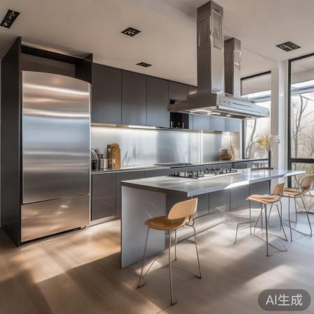 消毒柜放灶台左：油烟少，更便捷