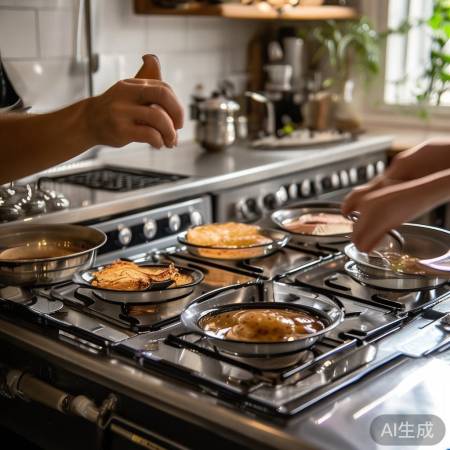 合成灶灵活,集成灶简单