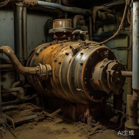 壁挂炉水泵老化，杂质入侵风险。