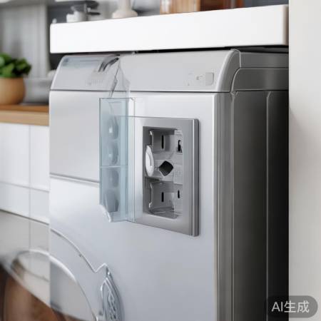 洗衣机插座安全布局防溅设计