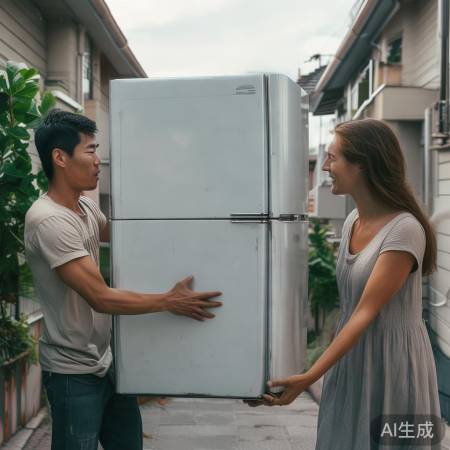 邻里互助，共搬重物
