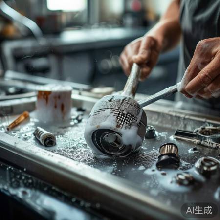 清洗部件,重点刷油网过滤网