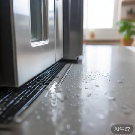 冰箱底排水盘槽，及时清理防溢水