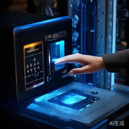 指纹解锁，门缓缓开。