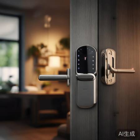 智能锁科技感强，侧扣锁实用安全