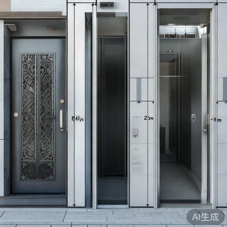 防盗门2米，电梯门21-22米