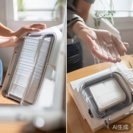 简单三步清洗空调滤网