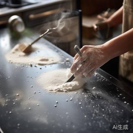 小苏打热水泡，牙刷刷净凹槽。