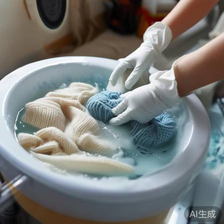 羊毛洗：低温轻柔，呵护纤维
