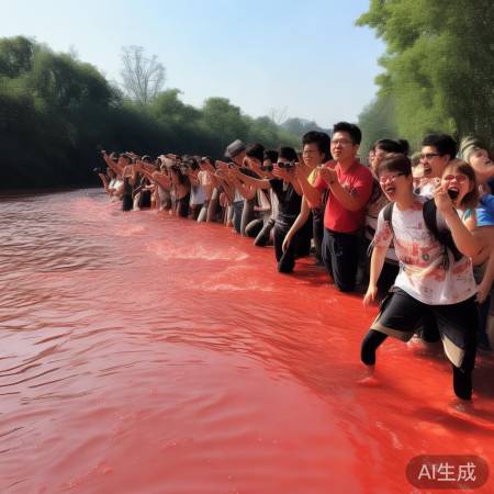 红河奇观引热议