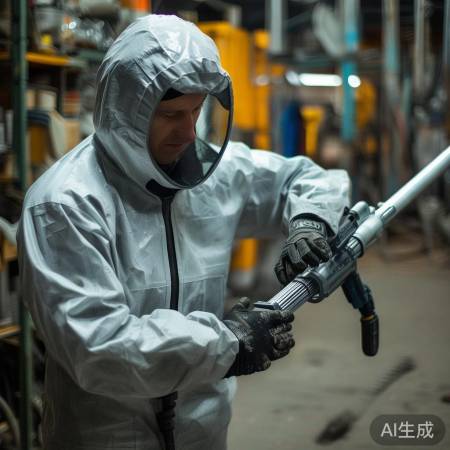月检喷枪杆，确保无损坏松动。