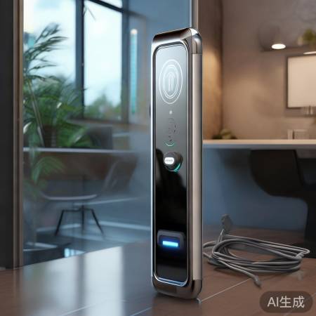 指纹锁充电环保，续航强，省心。