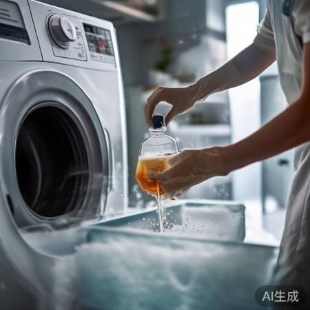 正确使用消毒液，清洁洗衣机滚筒