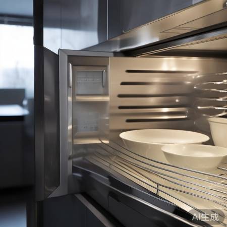 “光波消毒柜烘干餐具，摆放底层