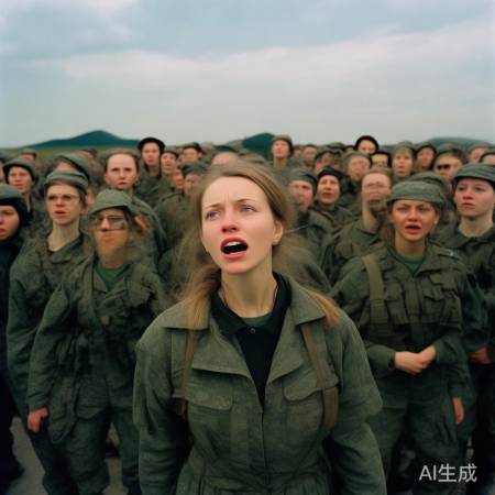 女兵演习唱喀秋莎