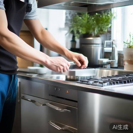 消毒柜接电源,注意安全防触电。