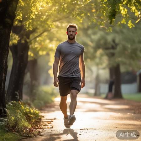 李明每日慢跑拉伸，健康灵活