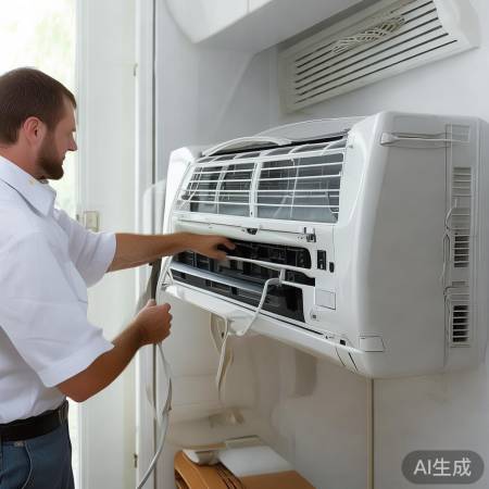 恢复电源，检验空调制冷