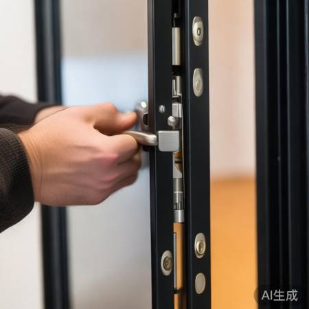 安装门锁,确保牢固