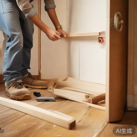安装门框步骤四